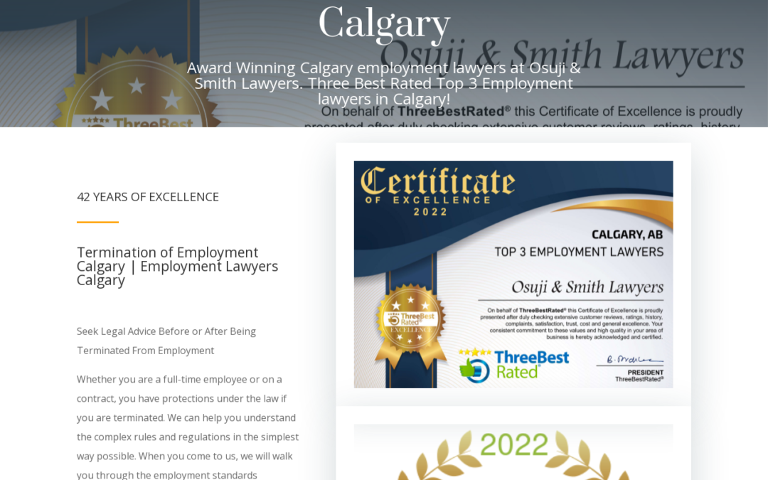 Employment Lawyers Calgary - Wrongful Dismissal Lawyers
